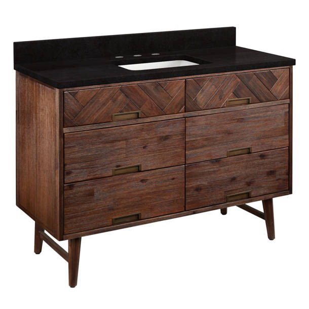 Signature Hardware Danenburg 60'' Double Bathroom Vanity with Vanity